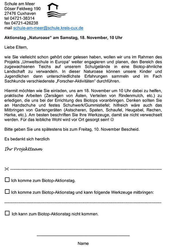 Elternbrief zum Aktionstag am 18.11.2017 Elternbrief zum Aktionstag am 18.11.2017
